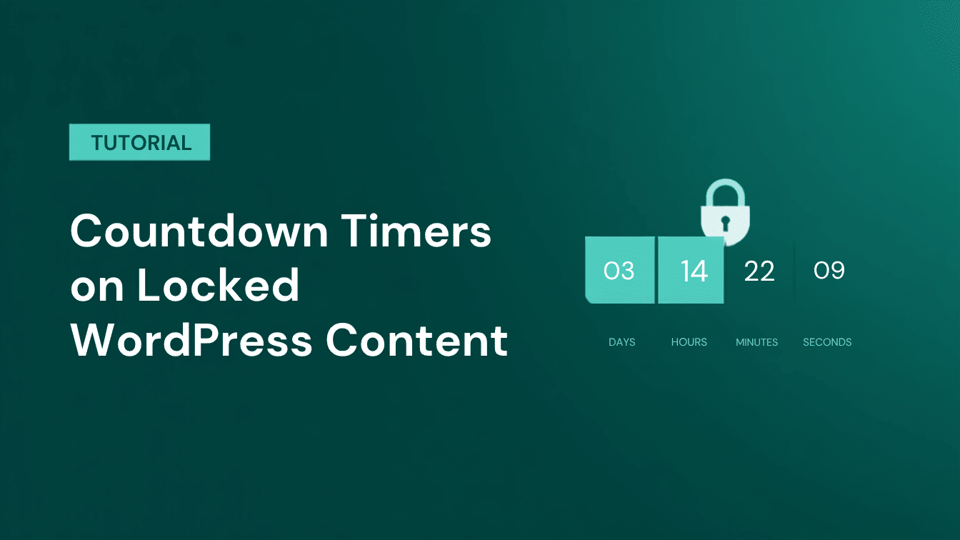How to show a countdown timer on locked WordPress content