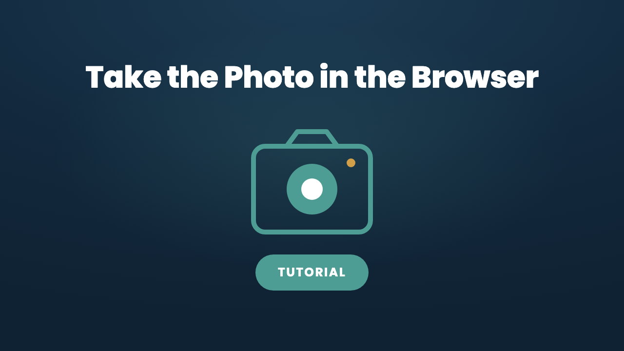 Let Users Take Their Profile Photo With a Webcam