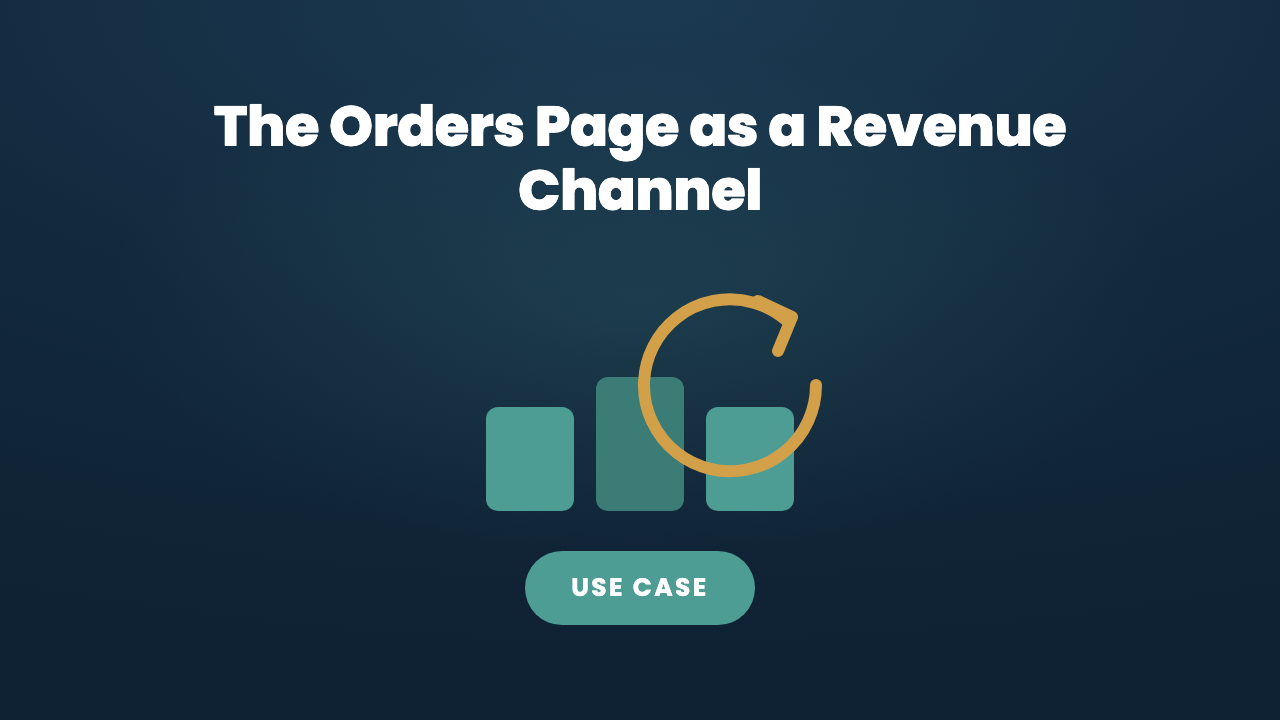 Repeat-Purchase Stores: The Orders Page as a Revenue Channel